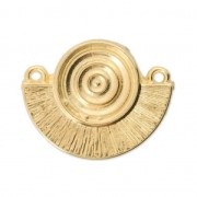 Distanziatore etnico 2 anelli da personalizzare 20mm Dorato con oro fino