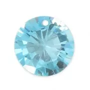 Aqua - Pendentif rond en Oxyde de Zirconium 6 mm Aqua x1 Pendentif rond en Oxyde de Zirconium 6 mm Aqua x1