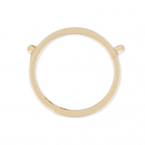Distanziatore rotondo 13 mm dorato satinato x1
