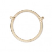 Distanziatore rotondo 13 mm dorato satinato x1
