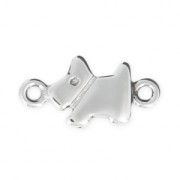 Distanziatore cane 2 anellini 15x8 mm Argento 925 x1|raw }}