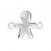 Distanziatore bambino 2 anellini 20x16 mm Argento 925 x1|raw }}