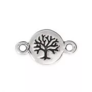 Distanziatore albero della vita 2 anellini 13x8 mm Argento 925 x1