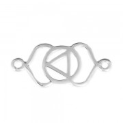 Distanziatore Chakra del terzo occhio 2 anellini 22x10  mm Argento 925 x1|raw }}