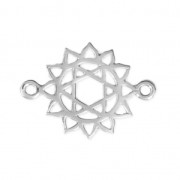Distanziatore Chakra del cuore 2 anellini 20x15 mm Argento 925 x1|raw }}