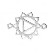 Distanziatore Chakra 2 anellini 20x15 mm Argento 925 x1