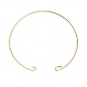 Bracciale jonc da decorare 16.5 cm Argento 925 dorato placcato 3 microns|raw }}