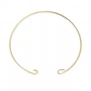 Bracciale jonc da decorare 16.5 cm Argento 925 dorato placcato 3 microns