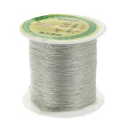 Filo nylon trecciato metallizzato  0.3 mm argentato x170 m|raw }}