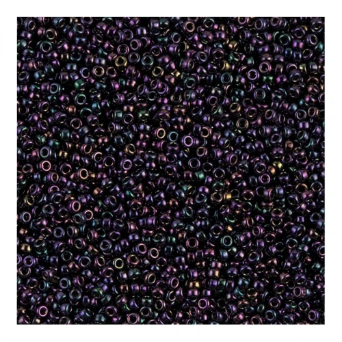 Rocaille Miyuki 15/0 454 - Metallic Dark Plum Iris x8g