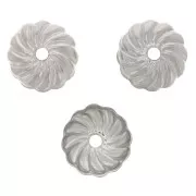 Coppette filigranate 7 mm  Acciaio Inox x10