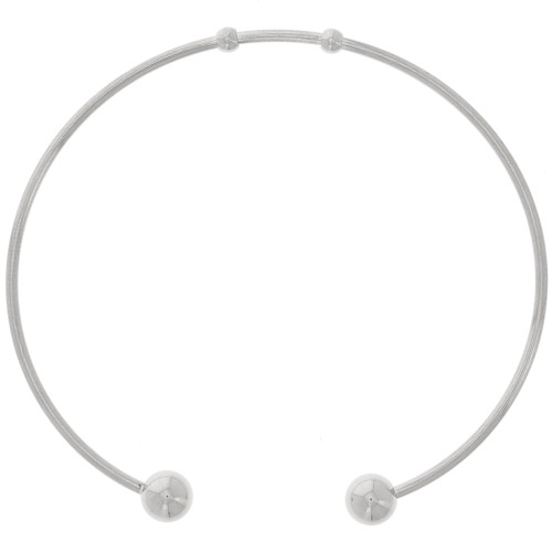 Bracciale con perline da 61 mm - acciaio inossidabile 304 x1