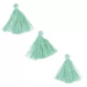 Pompon imitazione cotone 26-30 mm Mint x10