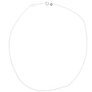 Girocollo maglia forzatina limata mm. 1.4 Argento 925 x cm. 42