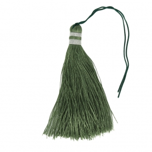 Nappina grande 90 mm per decorazione o bijoux Oliva/Argenté