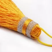 Nappina grande 90 mm per decorazione o bijoux Rose/Argentato