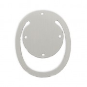 Supporto/Segna-libro per tessitura in Miyuki 35x29 mm acciaio inox x1|raw }}