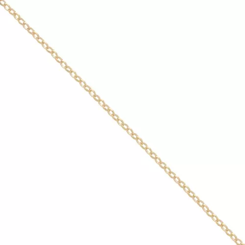 Catena maglia ovale 1.9 mm Placcato Oro 3 microns x50 cm