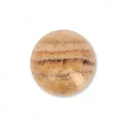 Cabochon en résine imitazione pierre gemme 8 mm Quartz Rutile x1