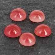 Imitazione di gemma in resina cabochon 7,3 mm Corniola x1