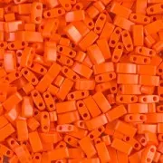Miyuki Half Tila Beads 5x2.3x1.9 mm HTL-406 - Opaque Orange x10g