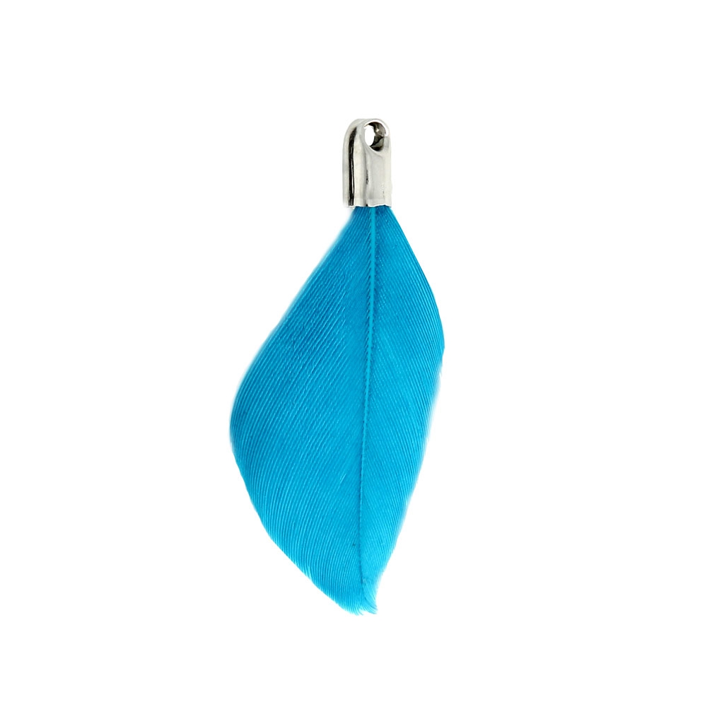ONEFINITY Orecchini Pendenti A Piuma In Argento 925 Con Turchese, Gioielli Boho Donna, Vintage - 2
