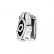 Passante slider Mano di fatima per laccetto 5 mm Placcatura argento antico x1|raw }}