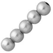 Perle rotonde da 2,5 mm per bigiotteria - Argento opaco x100