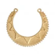 Pendente distanziatore 2 anelli Sole 33x30 mm Dorato con oro fino x1