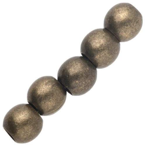 Perline in ottone mm. 3 bronzo / per la creazione di bigiotteria DIY x50