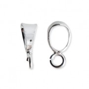 Gancio per ciondolo - Fabbricazione europea - 6 mm con un anellino Argento 925 x1|raw }}