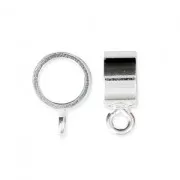 Gancio per ciondolo tondo per cordone - Fabbricazione europea - 5.5 mm Argento 925 x1