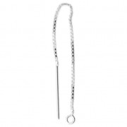 Catenina per orecchio veneziana - Fabbricazione europea - 80 mm Argento 925 x2