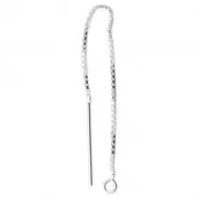 Catenina per orecchio veneziana - Fabbricazione europea - 80 mm Argento 925 x2