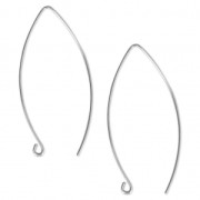 Orecchini filo - Fabbricazione europea - mm. 38 in Argento 925 x2