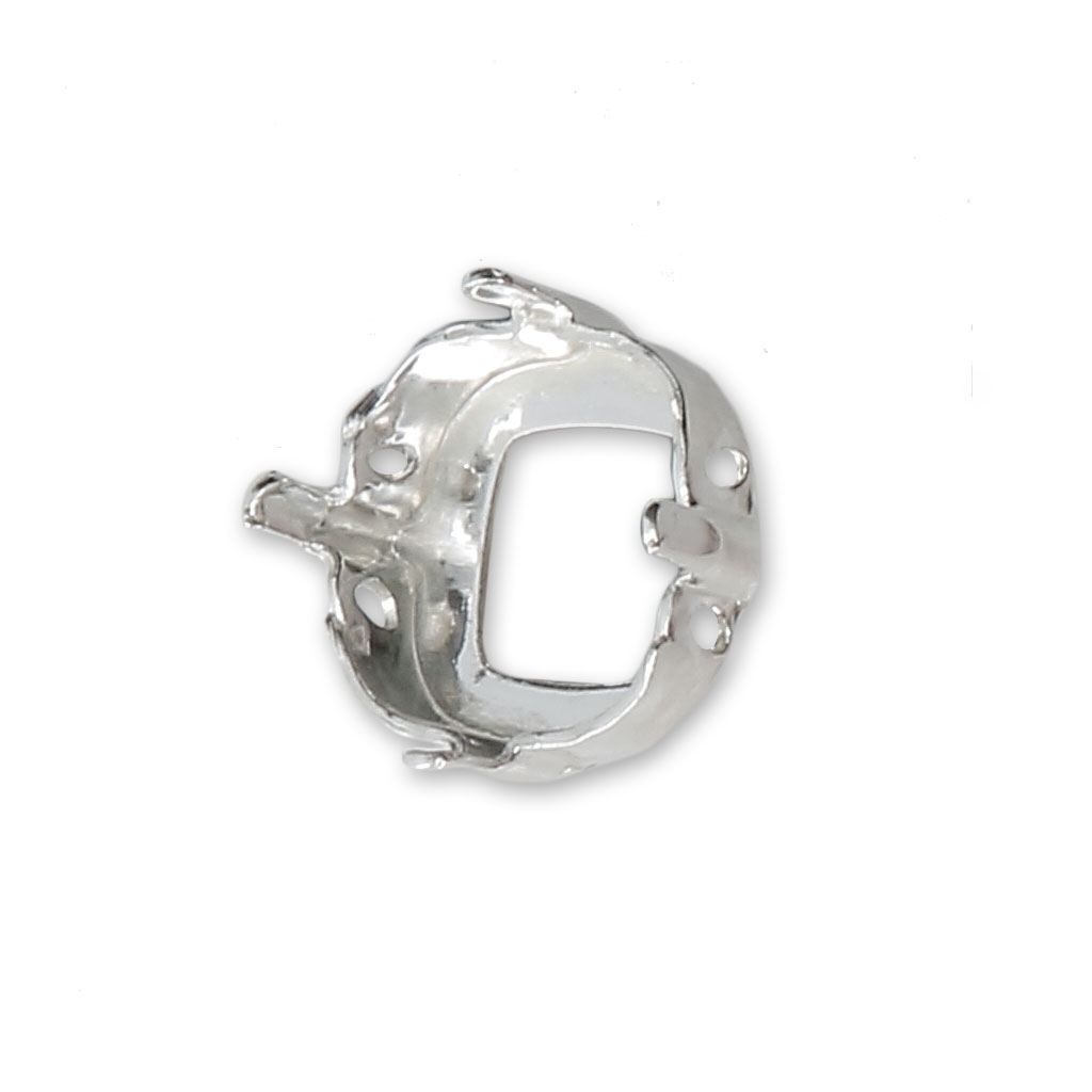 Set 25 Connettori Per Cabochon In Acciaio Inox - Misure 8, 10, 12, 14, 16 Mm