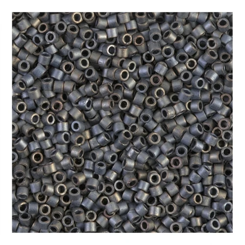 Miyuki Delica 10/0 DBM0307- Mat Metallic Silver Gray x8g