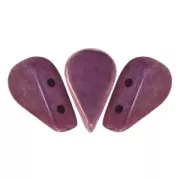 Perle in vetro Amos® par Puca® 5x8mm Opaque Luster Amethyst x10g
