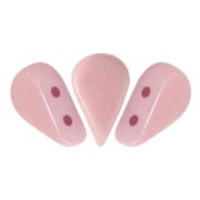 Perle in vetro Amos® par Puca® 5x8mm Opaque Light Rose Ceramic Look x10g|raw }}