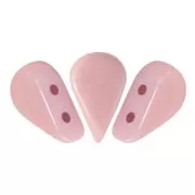 Perle in vetro Amos® par Puca® 5x8mm Opaque Light Rose Ceramic Look x10g