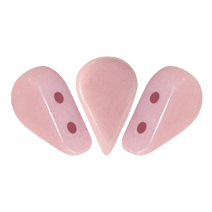 Perle in vetro Amos® par Puca® 5x8mm Opaque Light Rose Ceramic Look x10g