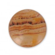 Cabochon in resina imitazione gemma 25 mm Quarzo Rutile x1