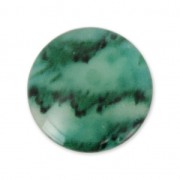 Cabochon in resina imitazione gemma 25 mm Green Jade x1
