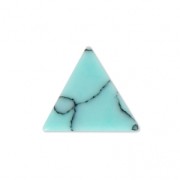 Cabochon triangle imitazione Howlite tinto 8.5x8.5 mm Blue Veraman x5|raw }}