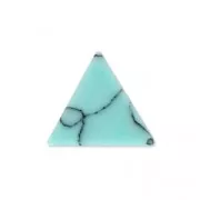 Cabochon triangle imitazione Howlite tinto 8.5x8.5 mm Blue Veraman x5