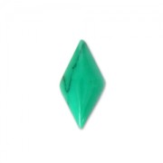 Cabochon losange imitazione Howlite tinto 10x5 mm Green x4|raw }}