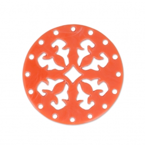 Distanziatore rotondo multifile in plexiglas 27 mm Coral x1