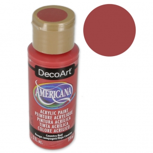 Pittura acrilica Alta Qualità - DecoArt Americana  - Country Red x59 ml