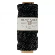 Bobina di 62 metri filo di canapa Hemp Cord 1.1 mm Nero