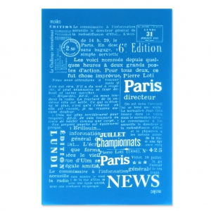 Silk Screen Moiko per pasta polimerica 74x105 mm - Disegno: giornale 9.30